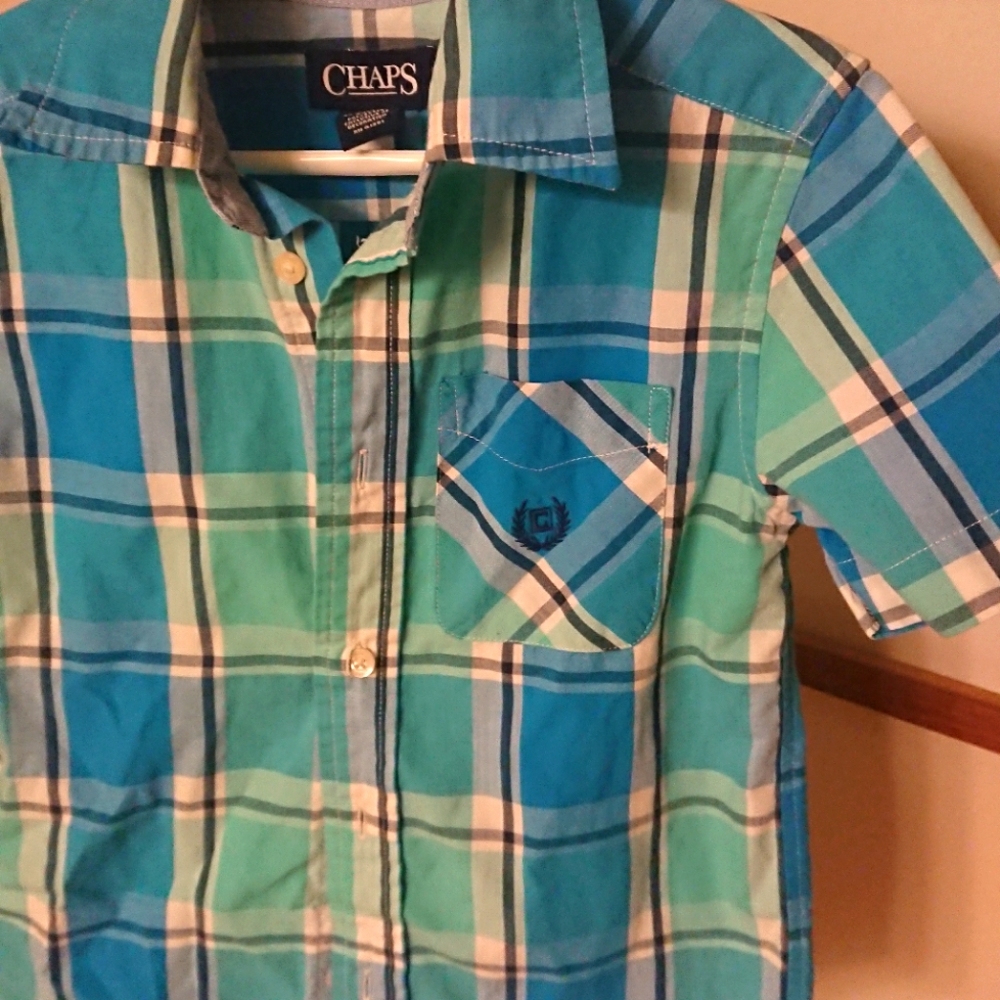 Chaps boys button up shirt